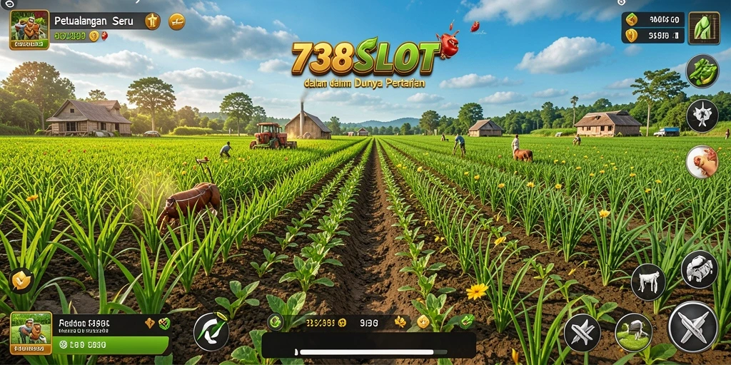 Gameplay menarik dalam dunia pertanian yang interaktif.