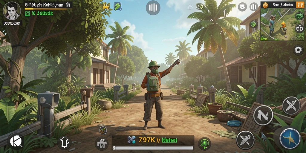Tampilan gameplay <strong>797K</strong> yang realistis dan menarik.