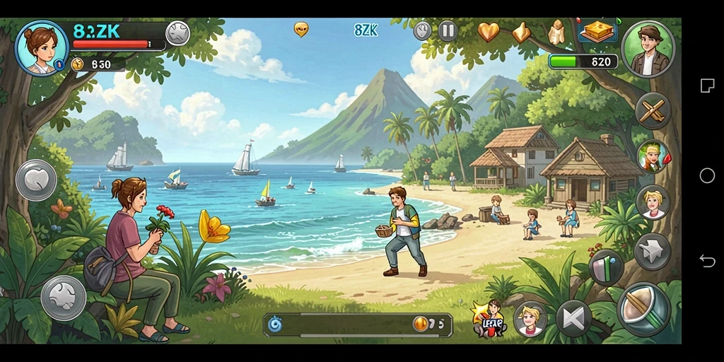Tangkapan layar dari gameplay <strong>8ZK</strong> yang menunjukkan keseruan permainan.
