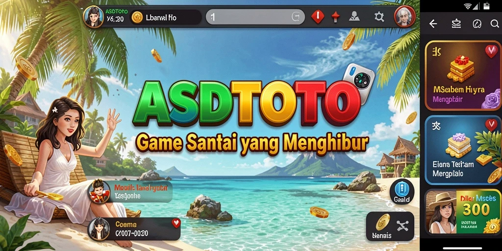 Tampilan gameplay ASDTOTO yang cerah dan interaktif.