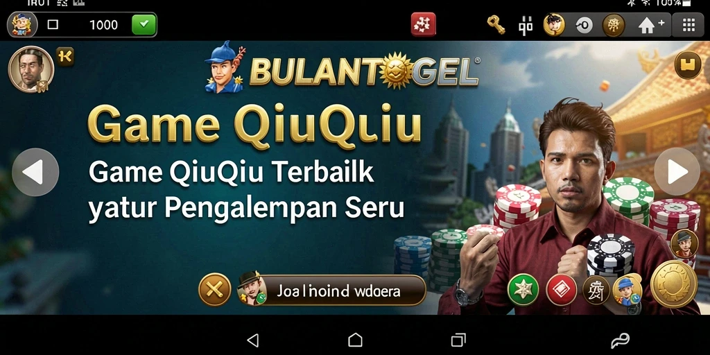 Tampilan gameplay seru dalam BULANTOGEL QiuQiu.