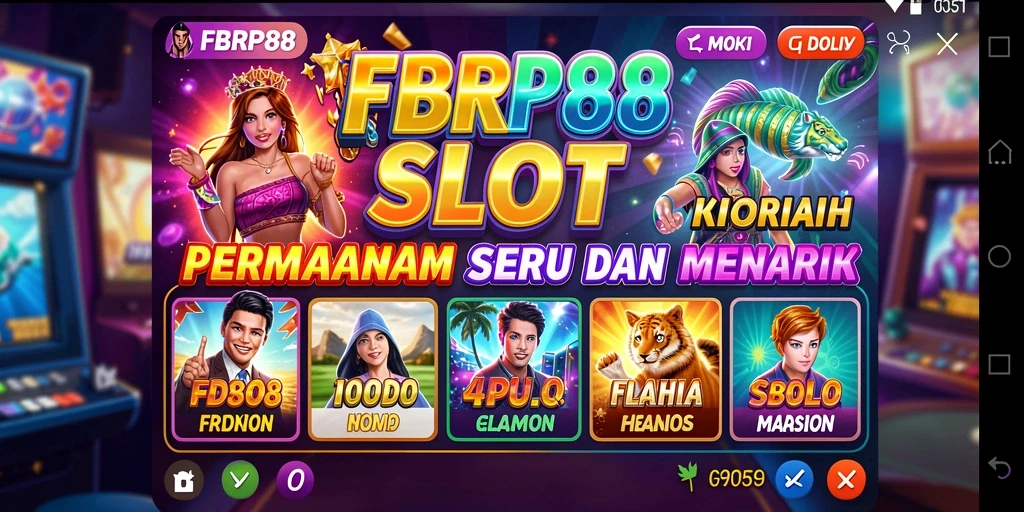 Tampilan gameplay seru di FBRP88 dengan mesin Slot penuh warna.