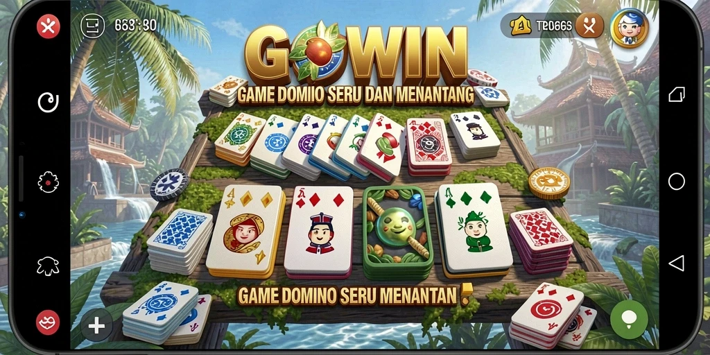 Screenshot gameplay GOWIN yang menampilkan pemain sedang bersaing.
