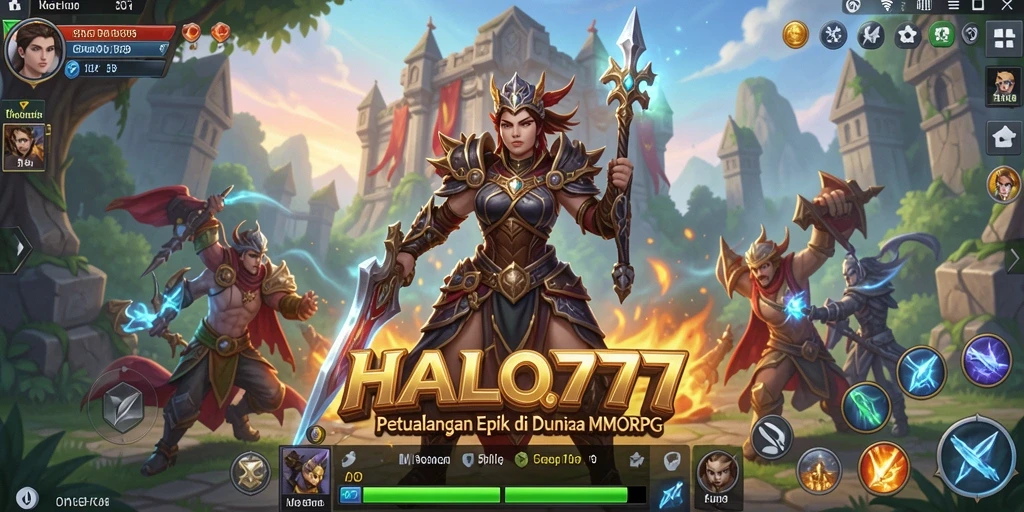 Gameplay HALO777 menampilkan aksi seru dalam dunia MMORPG.