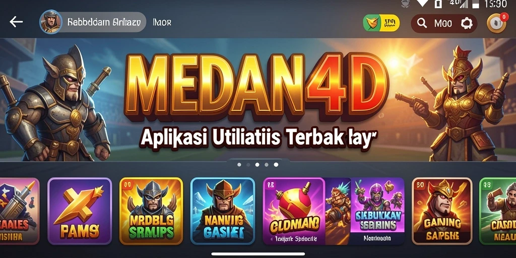Screenshot utama MEDAN4D menunjukkan fitur utilitas yang bermanfaat.