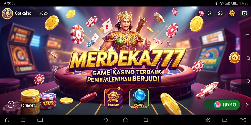 Tampilan menarik dari gameplay MERDEKA777 dengan suasana kasino.