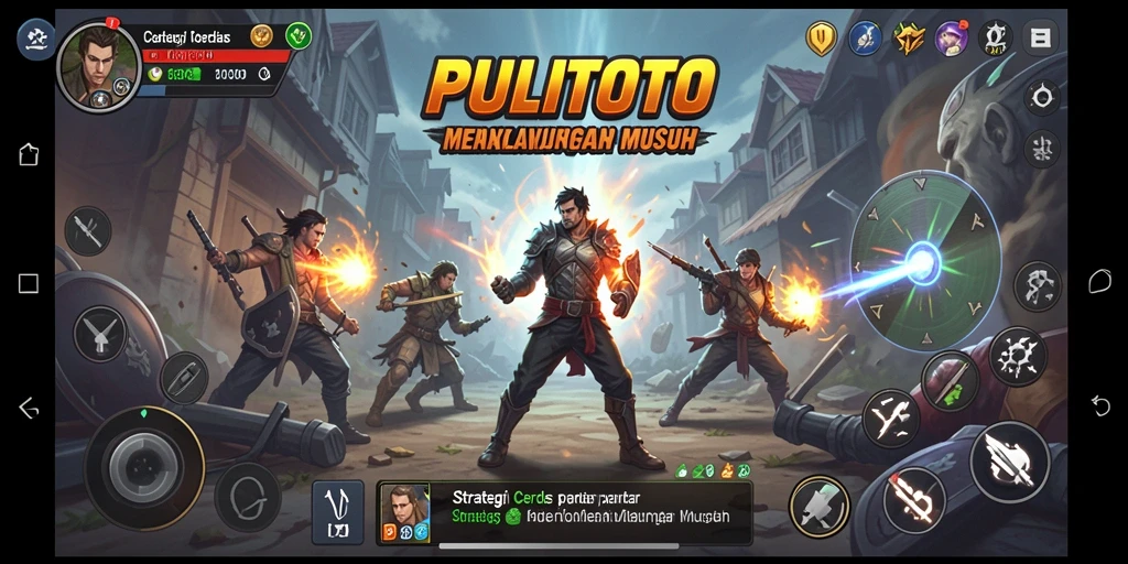 Tampilan gameplay strategi PULITOTO dengan taktik yang mendebarkan.