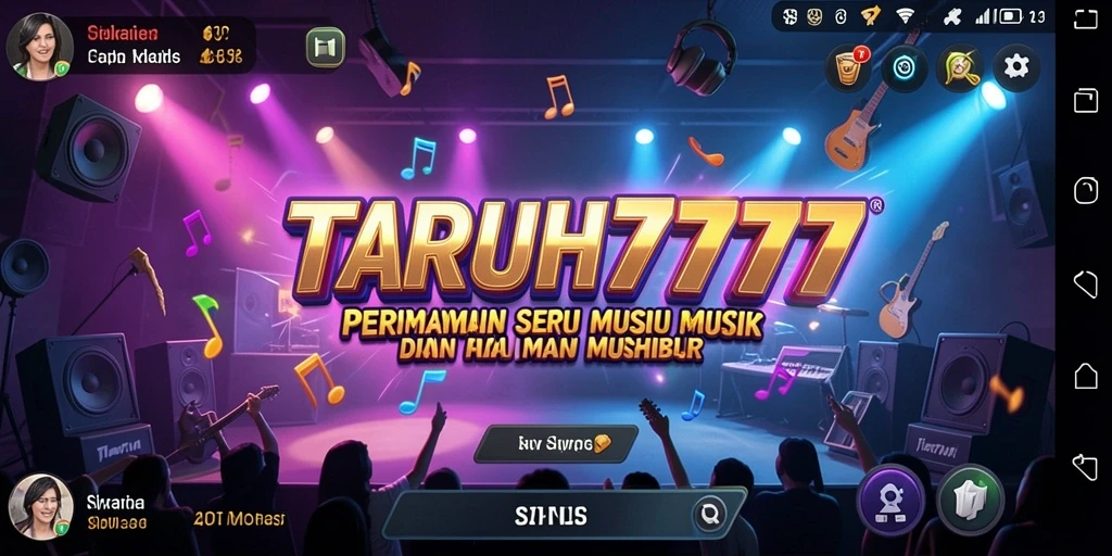 Tampilan gameplay TARUH777 menunjukkan keseruan bermain musik.